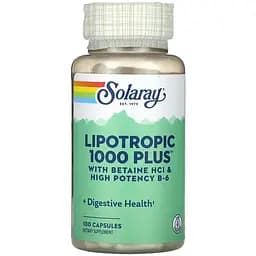 Ліпотропік Solaray Lipotropic + 1000 100 капсул