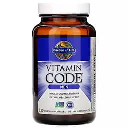 Мультивітаміни для чоловіків Garden of Life Vitamin Code 120 вегетаріанських капсул
