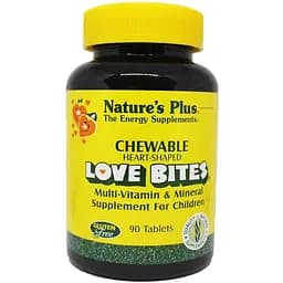 Мультивітамінний та мультимінеральний комплекс NaturesPlus Love Bites дитячий 90 таблеток