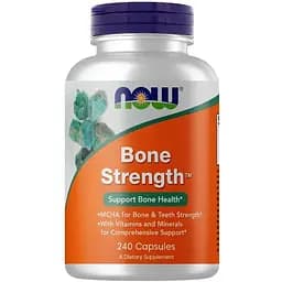 Вітаміни та мінерали NOW Bone Strength, 240 капсул