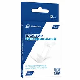 Пластир MP MedPlast бактерицидний на полімерній прозорій водонепроникній основі 10 шт.
