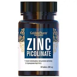 Вітаміни та мінерали Golden Pharm Zinc Picolinate 90 таблеток