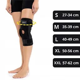 Фіксатор (бандаж) для коліна 4FIZJO шарнірний 1 шт 4FJ0471 Size S (P-5907739317605) - мініатюра 8