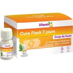 Вітамінно-тонізуючий бустер Vitamin’22 Cure Flash 7 days 7 флаконів-доз