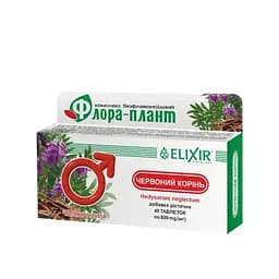 Флора-плант червоний корінь Elixir Кортес 40 таблеток