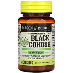 Клопогон Mason Natural Black Cohosh Standardized Extract 60 капсул