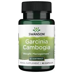 Екстракт камбоджійської гарцинії Swanson Garcinia Cambogia 80 mg, 60 капсул