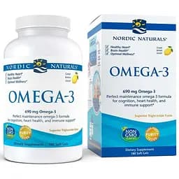 Жирные кислоты Nordic Naturals Omega-3 180 капсул