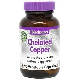 Витамины и минералы Bluebonnet Nutrition Chelated Copper 90 вегакапсул