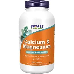 Витамины Now Foods Calcium Magnesium 250 таблеток