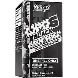 Комплекс для схуднення Nutrex Research Lipo 6 Black UC Stim-Free 60 капсул