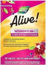 Вітаміни та мінерали Nature's Way Alive! Women's 50+, 50 таблеток