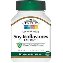 Натуральна добавка 21st Century Soy Isoflavones Extract 60 вегакапсул