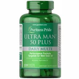 Вітаміни для чоловіків після 50 років Puritans Pride Ultra Man™ 50 Plus Daily Multi 120 капсул