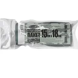 Перев'язувальний пакет кровоспинний Білосніжка 15 x 18 см стерильний індивідуальний