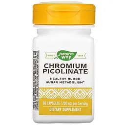 Піколінат хрому Nature's Way Chromium Picolinate 60 капсул