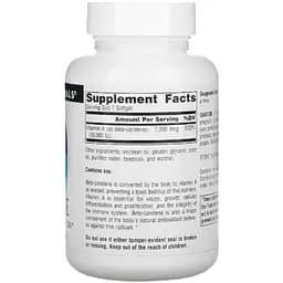 Бета каротин Source Naturals Вітамін А 25000IU 100 капсул - мініатюра 2