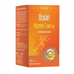 Вітамін С Orzax Ocean Vitamin C 1000 mg 30 таблеток для підтримки імунної системи