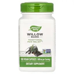 Екстракт кори верби Nature's Way Willow Bark, 100 вегакапсул для підтримки здоров'я суглобів - мініатюра 1