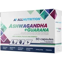 Ашваганда + Гуарана Allnutrition 30 капсул
