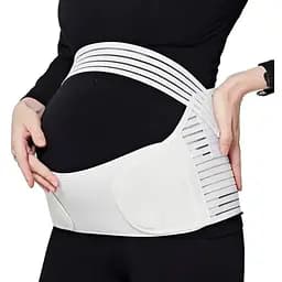 Регульований еластичний пояс бандаж для вагітних та післяпологової S White (16541)