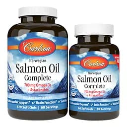 Жирні кислоти Carlson Labs Salmon Oil Complete 120+60 капсул