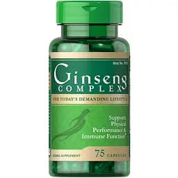 Натуральная добавка Puritan's Pride Ginseng Complex 75 капсул