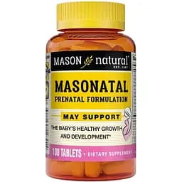 Витамины и минералы Mason Natural Masonatal Prenatal Formulation 100 таблеток