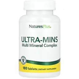 Дієтична добавка NaturesPlus Ultra-Mins Multi Mineral Complex 180 таблеток - мініатюра 1
