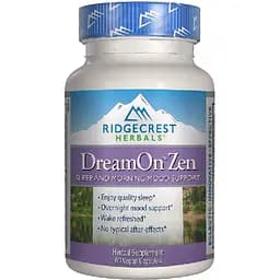 Природний комплекс для здорового сну RidgeCrest Herbals DreamOn Zen 60 вегетаріанських капсул