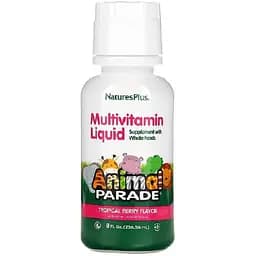 Вітаміни та мінерали Natures Plus Animal Parade Miltivitamin Liquid, 236 мл - Тропічні ягоди