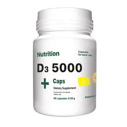 Вітаміни та мінерали EntherMeal D3 5000, 60 капсул