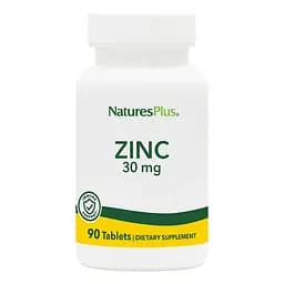 Вітаміни та мінерали NaturesPlus Zinc 30 mg 90 таблеток