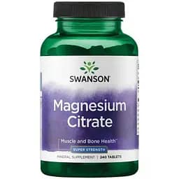 Мінеральна добавка Swanson Magnesium Citrate Super Strength 240 таблеток - мініатюра 1