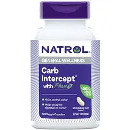 Блокатор вуглеводів Natrol Carb Intercept Phase 2 Carb Controller 120 капсул (NTL04291)