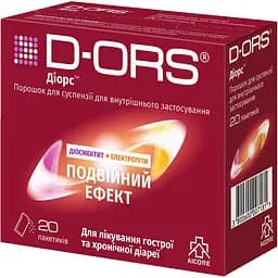 Дієтична добавка D-ORS порошок для внутрішнього застосування 20 пакетів