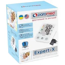 Тонометр Paramed Expert-X автоматичний з адаптером Type-C на плече