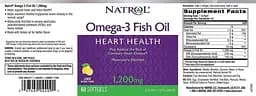 Жирні кислоти Natrol Omega-3 Fish Oil 1200 мг 60 капсул Лимон - мініатюра 3