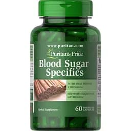 Натуральна добавка Puritan's Pride Blood Sugar Specifics 60 капсул