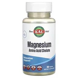Вітаміни та мінерали KAL Magnesium Chelate, 100 таблеток