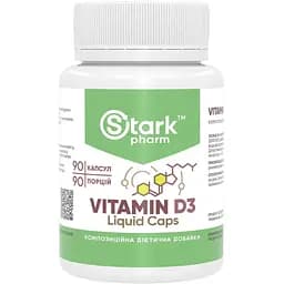 Вітаміни Stark Pharm Vitamin D3 Liquid caps 2000IU 90 caps (1086-2023-10-4664)
