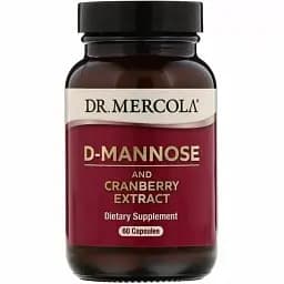 Підтримка нирок з журавлиною Dr. Mercola D-Mannose and Cranberry 60 капсул