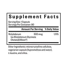 Молібден Seeking Health Molybdenum 500 мкг 90 капсул - мініатюра 5