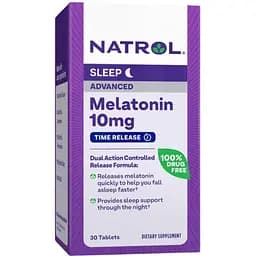 Мелатонін Natrol Advanced Maximum Strength уповільненого вивільнення 10 мг 30 таблеток (NTL07171)