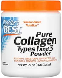 Препарат для суглобів і зв'язок Doctor's Best Collagen Types 1&3 Powder, 200 грам