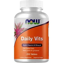Витамины и минералы Now Daily Vits 250 таблеток