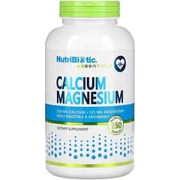 Кальцій та магній NutriBiotic Calcium Magnesium 250 капсул