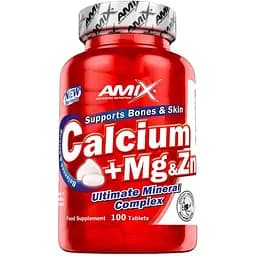 Витамины и минералы Amix Nutrition Calcium + мг and Zn 100 таблеток