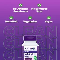 Мелатонін Natrol швидкорозчинний зі смаком полуниці 5 мг 30 таблеток - мініатюра 7