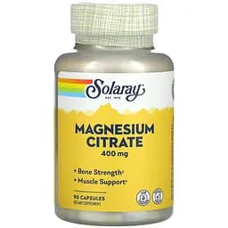 Цитрат Магнію Solaray 400 мг 90 капсул (SOR46301)
